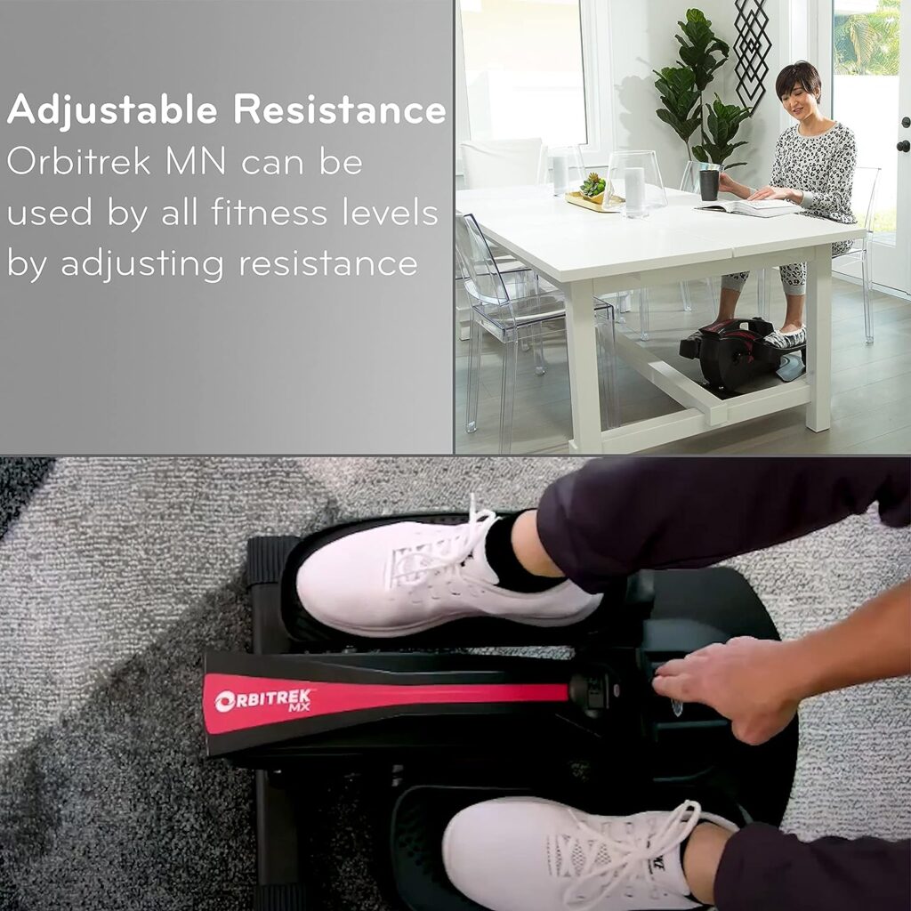 Orbitrek Pedal Exerciser Elliptical Machine - Desk Exercise Cross Trainer, Foot Circulation Machine, Exercise Equipment for Home Use  Walking Machine